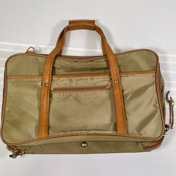 Hartmann Nylon Leather Trim Weekender Bag Luggage Garment Travel w/ Locks & Keys - Picture 2 of 13